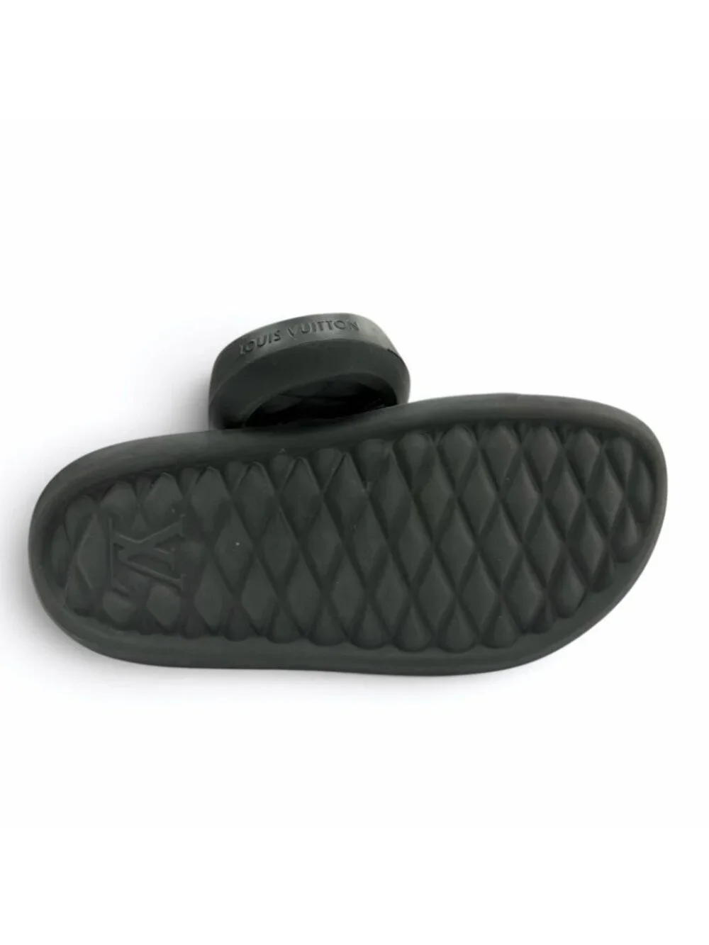 Louis Vuitton Waterfront Line Rubber Monogram Sandals Black